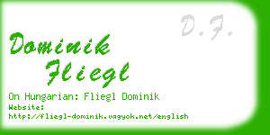 dominik fliegl business card